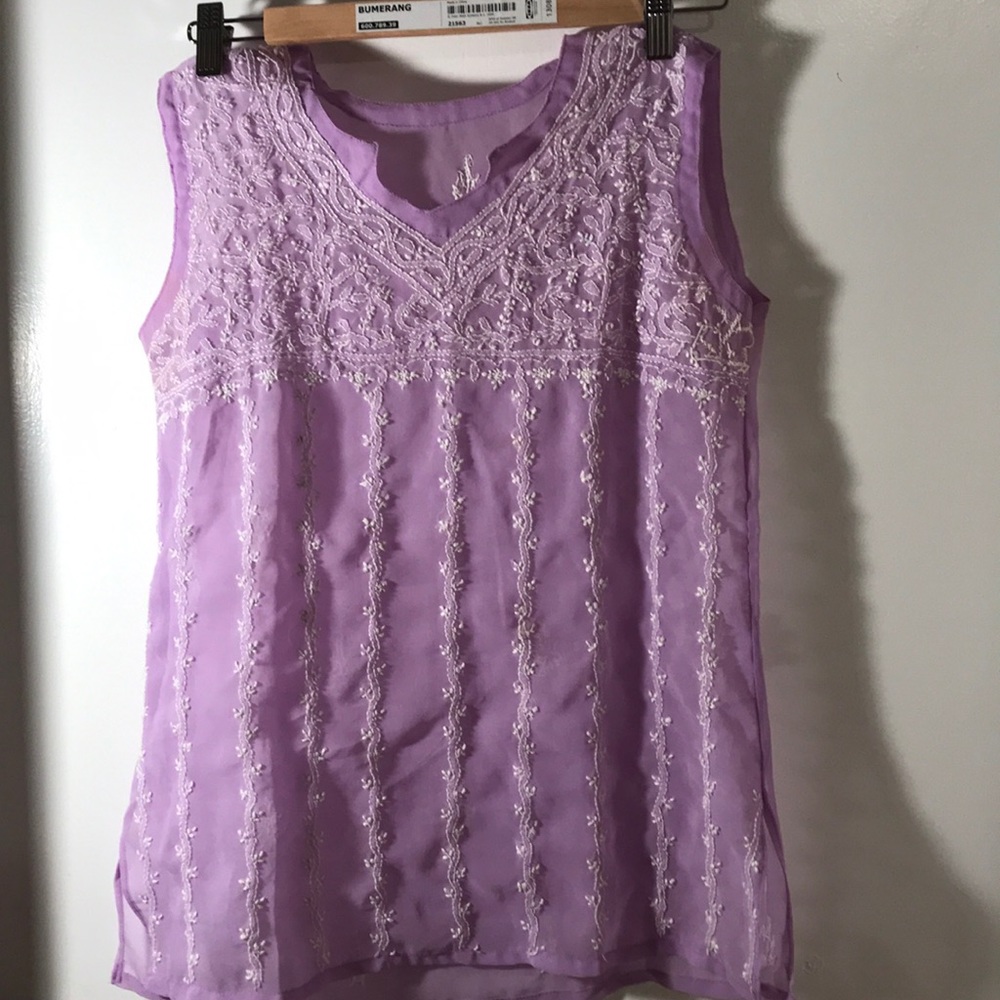 Chiffon Top with thread handwork